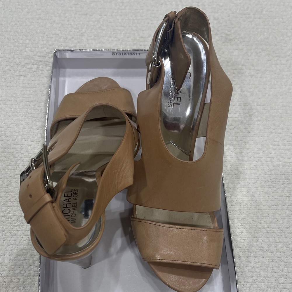 Michael Kors Brown Heeled Sandals